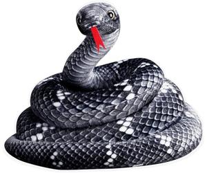 ITODA 200CM Snake Stuffed Animal Plush Toy Realistic Toy Lifelike Snake Plush Doll Pillow Giant Long Fake Snakes Cuddly Toy for Birthday Party Prank Props