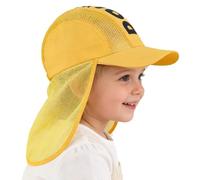 ITODA Baby Sun Hat Quick Dry Swim Cap UPF 50+ Summer Hat Wide Brim Beach Hats with Neck Protection for Swimming Boating Beach Seaside 1-3 Years Yellow