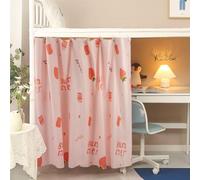 ITODA Bottom Bunk Bed Curtains Blackout Bed Drapes Single Bed Tent Curtain Dustproof Dormitory Bed Canopy Students Shading Bedding for Single Sleeper Loft Bed