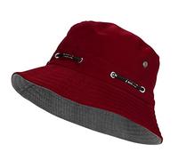 ITODA Bucket Cap Wide Brim Sun Hat UPF50+ Summer Beach Hat Women Men Fishing Hats Sunbonnet Foldable Glacier Cap Lightweight Outdoor Sun Protection Hats for Fishing Hiking Traveling Vocation Wine Red