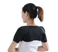 ITODA Double Shoulder Support Brace Self-heating Shoulder Wrap Office Home Cashmere Shoulder Pad Men Women Winter Warm Heated Pain Relief Protector Brace for Shoulder Chronic Tendonitis Pain Relief