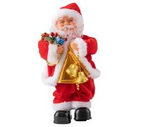 ITODA Father Christmas Figure Singing Dancing Santa Claus Electric Musical Santa Claus Gift Handstand Desktop Ornaments Christmas Ornaments Fireplace Decoration