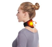 ITODA Heated Neck Brace Physical Therapy Neck Support Wrap Heating Necks Warmer Brace Ergonomic Adjustable Cervical Collar for Men Women Stiff Necks Stiffness Headache Pain Relief