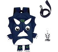 ITODA Kids Toddlers Cute Dinosaur Walking Safety Harness Backpack Walker's Bag With Reins Belts Travel Racksack Cartoon Nursery School Bag Daypack for Boys Girls for 1-7Years Old