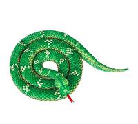 ITODA Plush Toy Simulation Snake 2m Large Stuffed Python Soft Toys Furry Snake Gifts Halloween Prank Props for Children Aged 14+ and Adults