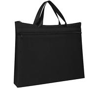 ITODA Portable A4 Document Bag Oxford File Carrying Bag File Computer Bags Briefcase Office Messenger Case Zippered Business Documents Bags Expanding Storage Tote for Business Office Travel