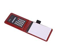 ITODA Quick Notes A7 Portable Notebook PU Leather Pocket Notepad Lined Journal Diary Writing Pad Compact Workbook Account Book Personal Planner Memo Pad with Calculator and Pen Insert