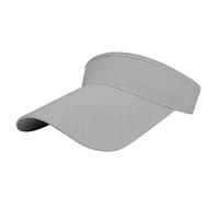ITODA Unisex Sun Visor Hat Topless Hat Adjustable Baseball Cap Tennis Golf Running Cap for Camping Tourism Outdoor Sports Light-Grey