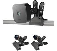 iTODOS 2 Pack Clip Clamp Mount for Blink Outdoor 4/3rd Gen/XT/XT2/Mini, Metal Clip Holder, Camera Mount Attach Blink Camera Wherever You Like Without Tools
