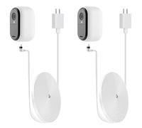 iTODOS 2x Power Cable and Adapter for Alro Essential 2K (2nd Gen) Security Camera Weatherproof