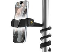 iTODOS Portable Flexible Phone Holder for Treadmill, Spin Bike,Peloton, Stroller, Golf Cart,Bed, Car,Desk,Gooseneck Phone Holder Stand Compatible with for 4.7"-6.9" Smartphones