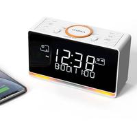 iTOMA DAB+ & FM Radio Alarm Clock with 40 Presets, Bluetooth,Dual Alarm with Snooze,Sleep Timer, Adjustable Volume, Dimmer Control, USB Port and Earphone Jack, Alarm Clock for Bedroom 728
