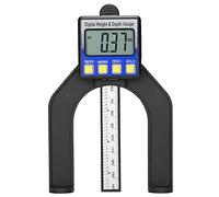 Itonash 0-80mm Digital Height, Depth Ruler with Magnetic Base, Digital Display and Reset Button, for Woodworking and Table Saw Measurement