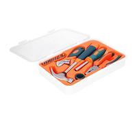 Itonash 17Pcs Hardware Tools Set, Carbon Steel Forged Side Cutters Claw Hammer Adjustable Wrench Pliers Ratchet Handle, with 12 Bits, for Home Maintenance Repair