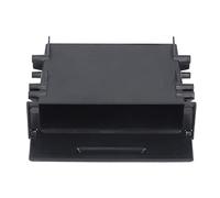 Itonash 1DIN Car Radio Inner Organizer Storage Box, ABS Black Replacement for Mitsubishi, for Filling the Left When Installing a CD or MP3
