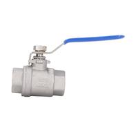 Itonash 2 Piece Full Port Ball Valve, 316 Stainless Steel Female Thread Floating Ball Valve with Low Fluid for Garden Pump Water Oil Gas DN15 1/2in 1000 WOG