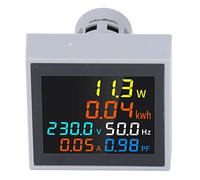 Itonash 6 in 1 Digital Power Monitor Energy Meter Electrical Parameter Tester HD LCD Display Memory Function AC Voltage Current Power Frequency Factor for Household (AC50-300V)