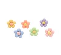 Itonash 6 Pcs Flowers Car Air Vent Clips Aromatherapy Freshener Decorations, Resin Solid Lovely Flower for Blue, Pink, Yellow, Purple, Orange, Green, Air Outlet (Pink+blue+green+yellow+orange+purple)