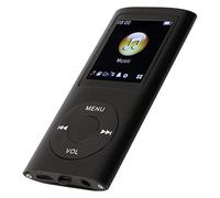 Itonash 64GB Portable MP3 Player, Lossless Sound, Playlist, Long Battery Life, Aluminum Alloy, Stylish Multifunctional, Slim 1.8 Inch LCD Screen (Black)