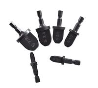 Itonash 6PCS Tube Expander Drill Bits, Carbon Steel Hex Shank Flaring Set with Clear Scales for Air Conditioner Copper Pipe
