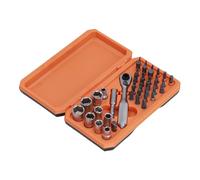 Itonash 72 Tooth Ratchet Socket Wrench Set, 9 Sockets 30 Driver Bits S2 CRV Steel, with Color Coded Rings, for Furniture Bike Car Motorcycle Repair