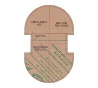 Itonash Acrylic Wallet Stencil Acrylic Pattern Template Transparent Template Leather Wallet 1:1 Precise Cutting with Kraft Paper Layer for Coin Purse Making