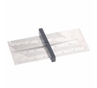 Itonash Adjustable Bevel, 304 Stainless Steel T Shaped Sliding Ruler Woodworking Tool with Protective Coating, for Dovetail Rods Polygon Work Marking Limits