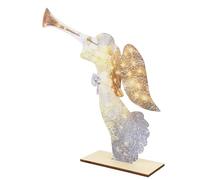 Itonash Angel Garden Decoration, Luminous Acrylic LED Angel Ornament with Warm Lighting Effect, for Garden Courtyard Path Decor Thanksgiving Mother's Day