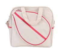 Itonash Badminton Racket Bag Badminton Sport Bag Shoulder Large Capacity with Wet Dry Separate Pocket Water Resistant Oxford Fabric for Equipment Gear Stor (White)
