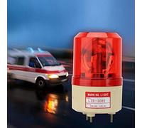 Itonash DC 12V Warning Light, 5W LED Flash Alarm Lamp with Durable PC ABS Material, for Factory Construction Site Bank Public Places (Red)