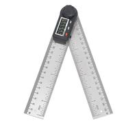 Itonash Digital Angle Ruler, 200mm 360 Degree Lockable LCD Clear Display Protractor Angle Measuring Tool with Hold Button and Zero Reset, for Woodworking Construction Drawing