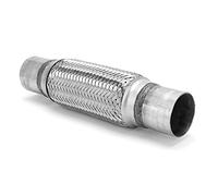 Itonash Exhaust Flex Pipe 57mm 12in Stainless Steel Exhaust Bellows Flexible Pipe Vibration Dampening Thermal Expansion Absorption for Car Truck Bus Universal Fit