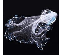 Itonash Fishing Net, Portable Durable Hand Throw Mesh Net with Steel Weight for Crab Crayfish Shrimp Prawn Lobster Eel in Rivers Shallow Seas Oceans Lakes (#2)