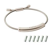 Itonash Mosquito Repellent Bracelet, Mosquito Repellent Wristband Adjustable Essential Oil Anti Mosquito Bracelet with 6 Replacement Sticks for Kids Adults Indoor Outdoor Trip (Champagne Gold)
