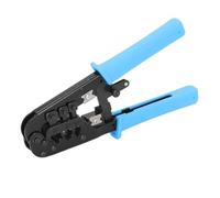 Itonash Network Cable Crimp Pliers, RJ45 Crimping Tool with Ratchet Structure for 8P 6P 4P Connectors, Alloy Steel and PP Material, Professional Ergonomic Design