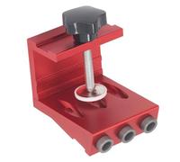 Itonash Pocket Hole Jig Kit, Aluminum Alloy Pocket Jig System for Woodworking with 3 Step Drill Bits, Adjustable 15° Angle for 12mm to 45mm Boards