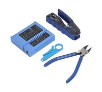 Itonash RJ45 Crimp Tool Kit, Multifunctional Wire Stripper Pliers with Cutting Peeling and Crimping Functions for Cat5 Cat5e Cat6 Cables, 8P8C Modular Connectors