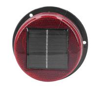Itonash Solar Warning Strobe Light, 8 High Bright LED Beads Construction Road Flash Lamp with Rainproof, for Traffic Warning High Rise Buildings Ships Bridges (Red Light)