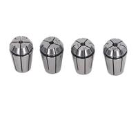 Itonash Spring Collet Set, 4Pcs High Carbon Steel Spring Clips for CNC Lathe Engraving Machine, with 4 Jaw Construction for Grinding Machine Hardware Hobby
