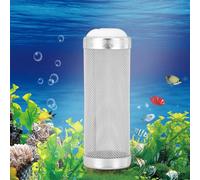 Itonash Stainless Steel Aquarium Filter Basket 5pcs Shrimp Protecting Sleeve, Small Mesh, Durable, Extendable for 12mm Inflow, External Filter (12mm inner diameter)