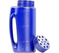 Itonash Sturdy Easy to Use Hand Held Dispenser, Sturdy Easy to Use Hand Held Spreader for Lawns and Gardens, Durable Ice Salt Dispenser with Adjustable Hole Size Cover, Ideal Spreade (Blue)
