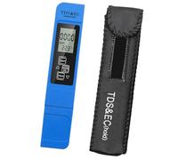 Itonash TDS Meter Water Quality Tester TDS EC Meter Water Test Pen Portable Compact LCD Display 3 in 1 EC Temperature Data Hold for Aquarium Swimming Pool (Blue)