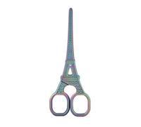 Itonash Vintage Craft Shears, 5.5Inch Embroidery Sewing Scissors Vintage Stainless Steel European Eiffel Tower Scissors for Needlework Embroidery Sewing Craft Art Work (Colorful)