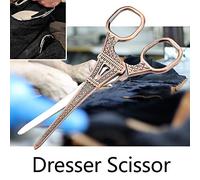 Itonash Vintage Craft Shears, 5.5Inch Embroidery Sewing Scissors Vintage Stainless Steel European Eiffel Tower Scissors for Needlework Embroidery Sewing Craft Art Work (Rose Gold)