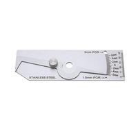 Itonash Weld Undercut Depth Gauge Welding Depth Inspection Gauge Weld Stainless Steel Multi Functional 1 32in Chamfer and Crown Height Scale for Seam Measurement