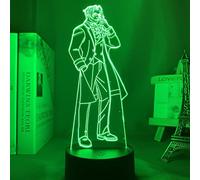 ItoNC 3D Anime Ace Attorney Led Night Light for Bedroom Decor, Birthday Gift, 7 Colors, Touch Control, Remote Control, USB Power, Battery Power