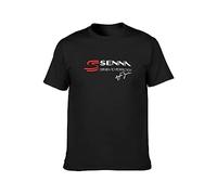 ItoNc Ayrton Senna Brazilian Mens Black T-Shirt L
