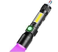 iToncs 3 in 1 UV Catch Scorpion Torch [White, Red & UV] Super Bright Waterproof LED Torch with 7 Modes for Pet, Food, Fungus Detection/Camping/Night Fishing