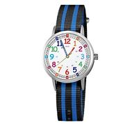 ITOOZYNN Kids Watch for Girls and Boys,for Children's Toddler Learning Time and Easy to Read Time, Analog Watch for Boys and Girls Ages3~11, Black_Blue, Japanese