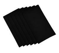 ITOS365 Cotton Dinner Napkins Black - 6 Pack (18 inches x18 inches) Soft and Comfortable - Durable Hotel Quality - Ideal for Events and Regular Home Use